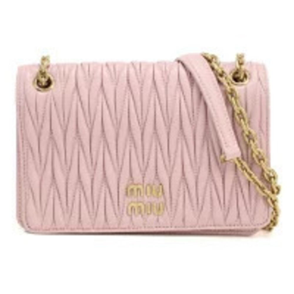Miu Miu Matelasse Chain Pink Crossbody